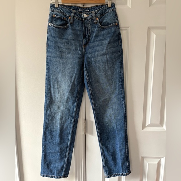 On 34th Straight High Rise Leg Jean - Picture 3 of 10